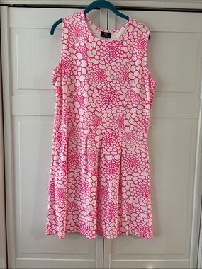 Sailor Sailor size XL Sleeveless Pink Floral Fit & Flare Dress with pockets!